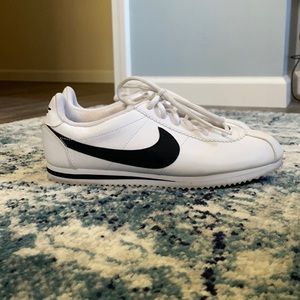 Black and White Nike Cortez Sneakers Size 8 Women’s